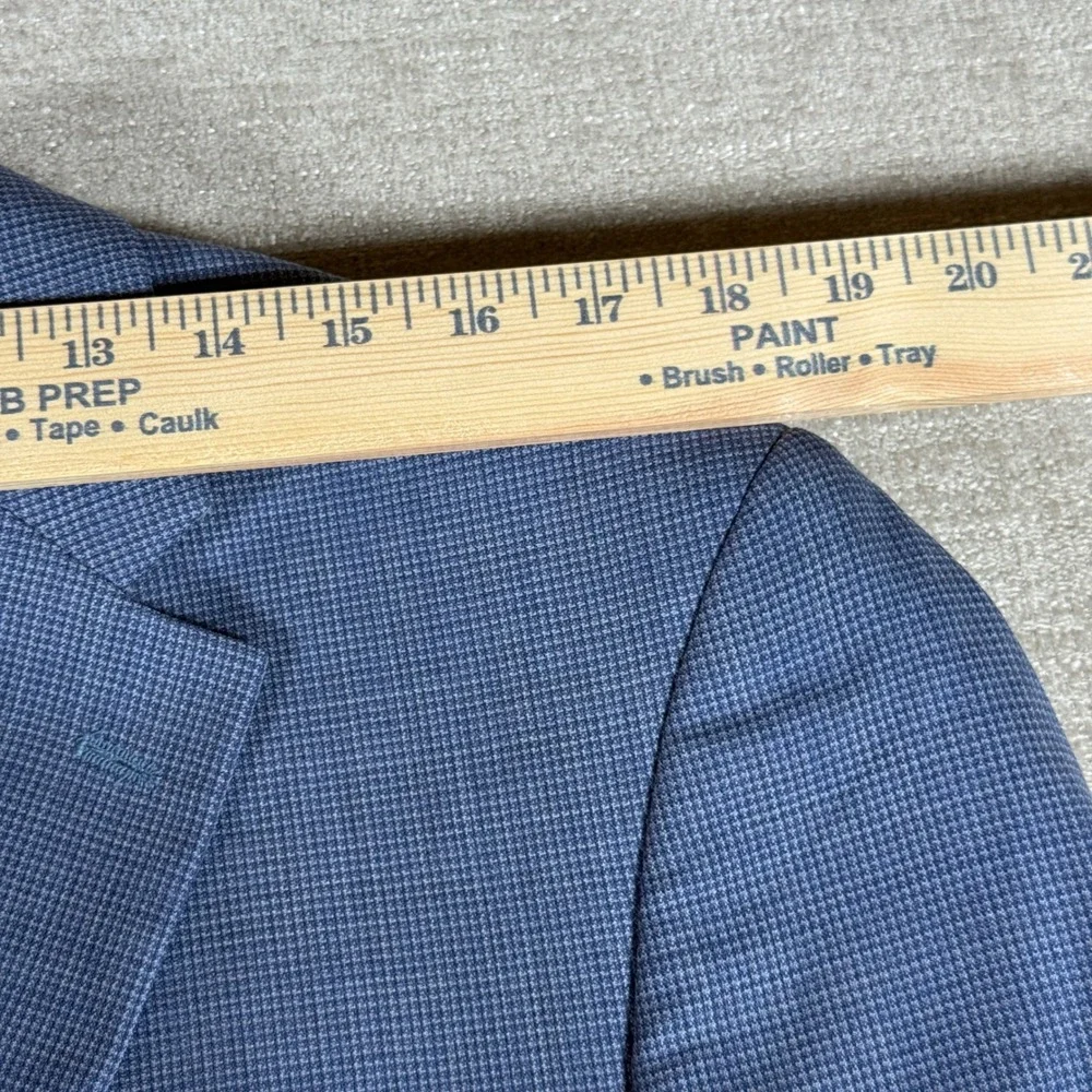 Jos. A. Bank Sport Coat Mens 40 Regular Blue Traveler Tailored Fit 100% Wool
